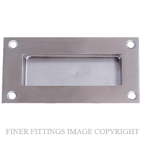 SYLVAN FP4 FLUSH PULL 102MM BRUSHED STAINLESS STEEL