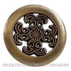 SYLVAN TH3078 HARTFORD 38MM CABINET KNOB ANTIQUE BRASS