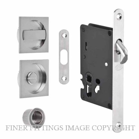 JNF IN20938NS MORTISE LOCK KITSET FOR SLIDING DOORS SQUARE SN