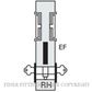 CL100A2000 SERIES FLUSH TURN SLIDING DOOR LOCKS