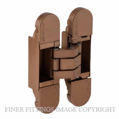 JNF IN.05.064.SC 3D ADJUSTABLE INVISIBLE HINGE COPLAN COPPER