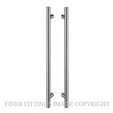 JNF IN.07.286.D.30 BACK TO BACK PULL HANDLE SATIN STAINLESS