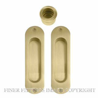 WINDSOR 8079 MSB SLIDING DOOR FLUSH KIT MATT SATIN BRASS