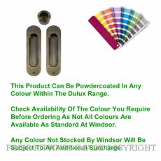 WINDSOR 8079 PC SLIDING DOOR FLUSH KIT POWDER COAT