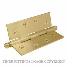 WINDSOR 5900 MSB HINGE BRASS LOOSE PIN BALL TIP 102X76 MATT SATIN BRASS