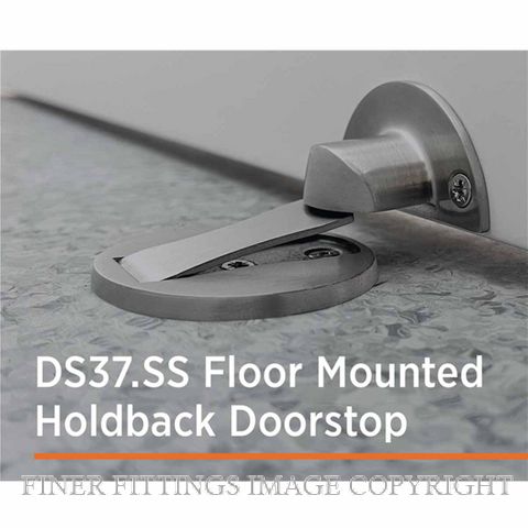 SYLVAN DS37 SS FLOOR MOUNTED DOOR HOLDER SATIN STAINLESS 304