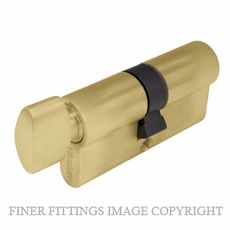 WINDSOR 1122 - 1225 MSB EURO KEY & TURN CYLINDERS MATT SATIN BRASS