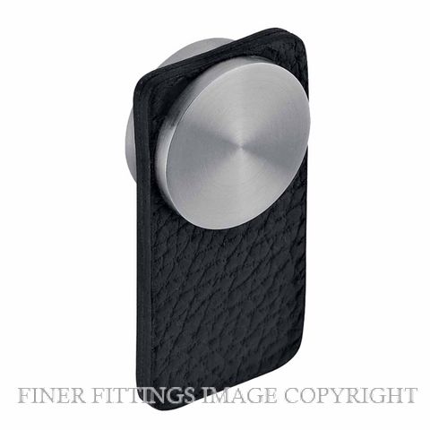 JNF SR.22.004.N CABINET KNOB SKIN BLACK LEATHER