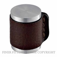 JNF SR.13.006.B FLOOR MOUNT DOOR STOP SKIN BROWN LEATHER