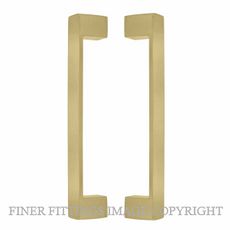 WINDSOR 8193 MSB PULL HANDLE BACK TO BACK 235 OA MATT SATIN BRASS