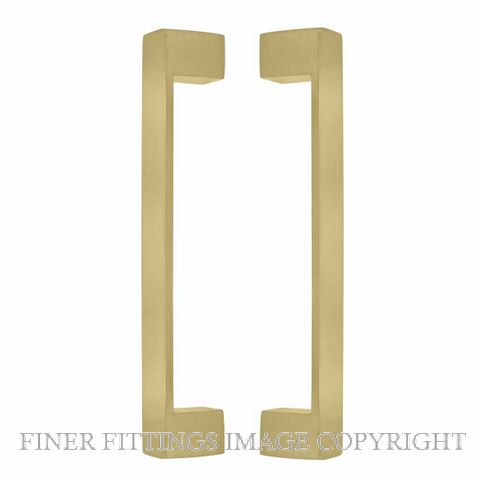 WINDSOR 8193 MSB PULL HANDLE BACK TO BACK 235 OA MATT SATIN BRASS