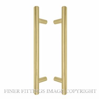 WINDSOR 8190 MSB PULL HANDLE BACK TO BACK 300MM OA MATT SATIN BRASS