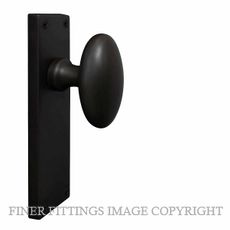 WINDSOR BRASS BLK TRADITIONAL OVAL KNOB HANDLES MATT BLACK