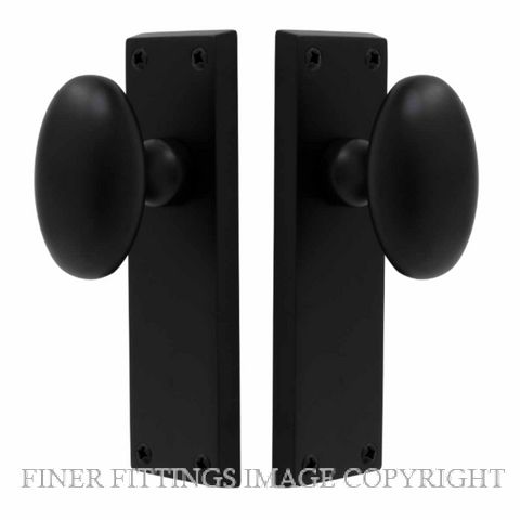 WINDSOR BLK 5127-5179 CAMDEN OVAL KNOB HANDLES MATT BLACK