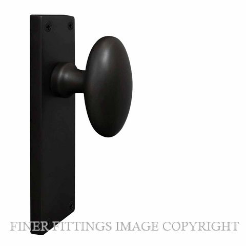 WINDSOR BRASS BLK TRADITIONAL OVAL KNOB HANDLES MATT BLACK