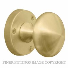 WINDSOR 3010-3011 VICTORIAN KNOB ON ROSE MATT SATIN BRASS