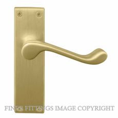 WINDSOR 3006 VICTORIAN LEVER ON PLATE MATT SATIN BRASS