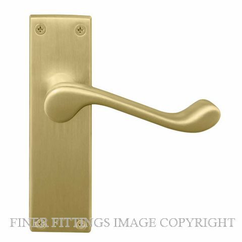 WINDSOR 3006 VICTORIAN LEVER ON PLATE MATT SATIN BRASS