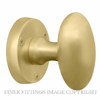 WINDSOR 5071 MSB KNOB LATCH OVAL HANDLES MATT SATIN BRASS