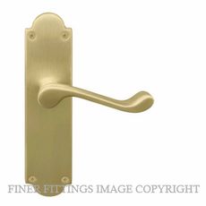 WINDSOR 3008 VICTORIAN LEVER ON PLATE MATT SATIN BRASS