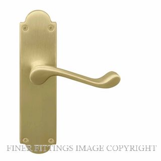 WINDSOR 3008 MSB VICTORIAN LEVER LATCH MATT SATIN BRASS