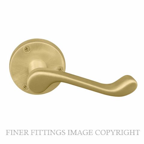 WINDSOR 3009 MSB VICTORIAN LEVER ON ROSE MATT SATIN BRASS