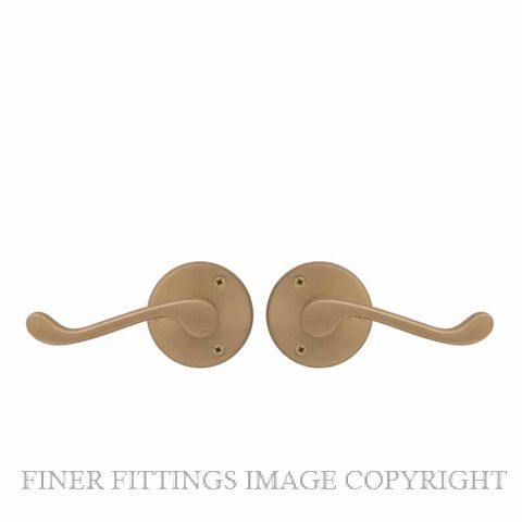 WINDSOR 3009 - 3022 MSB YORK LEVER ON ROSE MATT SATIN BRASS