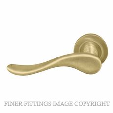 WINDSOR 8167 - 8243 MSB HAVEN LEVER ON ROSE MATT SATIN BRASS