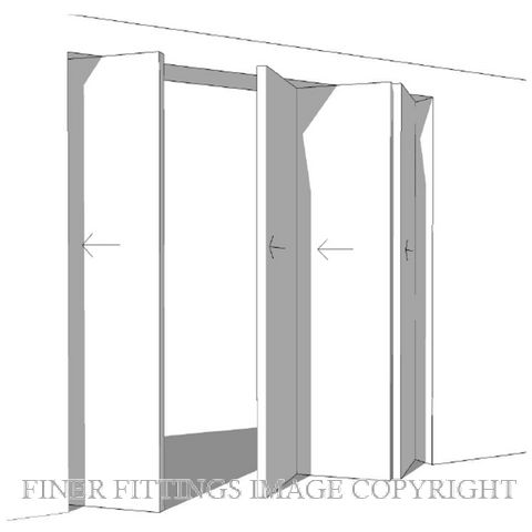 BRIO WEATHERFOLD 4S 50KG 3+1 DOOR TRACK KIT