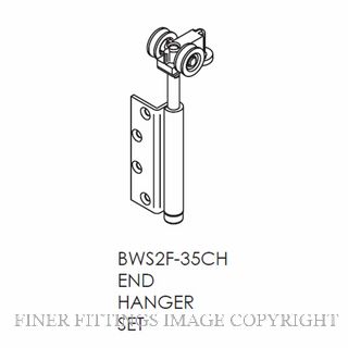 BRIO BWS2F-35CHSS INTERFOLD END SET 35F C NON-MORTICED SS