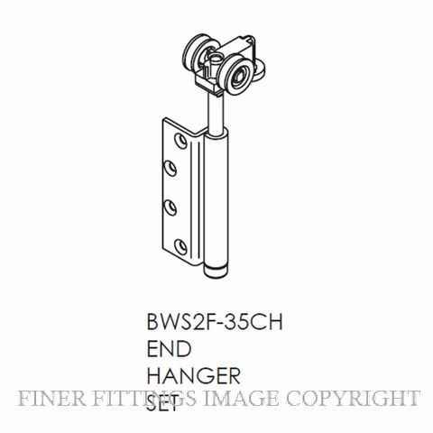 BRIO BWS2F-35CH INTERFOLD END HANGER NON MORTICED