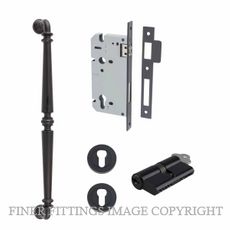 IVER 9383 - 20053 SARLAT PULL HANDLE LOCK KITS MATT BLACK