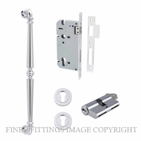 IVER 9384 - 20054 SARLAT PULL HANDLE LOCK KITS CHROME PLATE