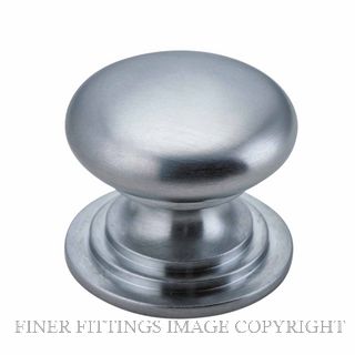 IVER 0568 CUPBOARD KNOB SARLAT BRUSHED CHROME P27XD32MM