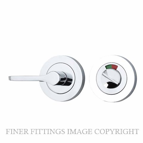 IVER 21713 ROUND ACCESSIBIILITY PRIVACY TURN WITH INDICATOR CHROME PLATE