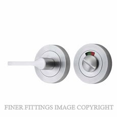 IVER 21714 ROUND ACCESSIBIILITY PRIVACY TURN WITH INDICATOR BRUSHED CHROME