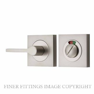 IVER 21726 SQUARE ACCESSIBIILITY PRIVACY TURN WITH INDICATOR SATIN NICKEL