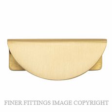 IVER 20936 OSAKA 80MM LIP DRAWER PULL BRUSHED BRASS