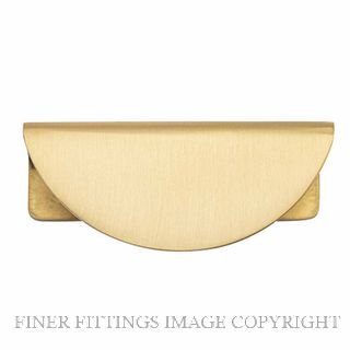 IVER 20936 OSAKA 80MM LIP DRAWER PULL BRUSHED BRASS