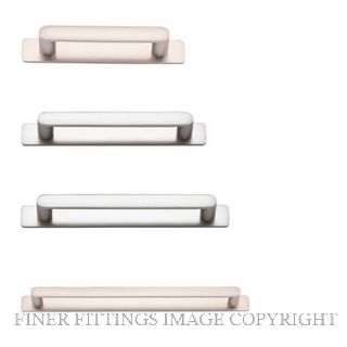IVER 20949B OSAKA 111MM CABINET PULL WITH BACKPLATE SATIN NICKEL