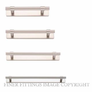 IVER 20999B HELSINKI 141MM CABINET PULL WITH BACKPLATE SATIN NICKEL