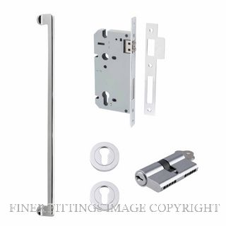 IVER 21304KENTR60KK BALTIMORE 635MM PULL HANDLE KEY-KEY ENTRANCE LOCK KITSET CHROME PLATE