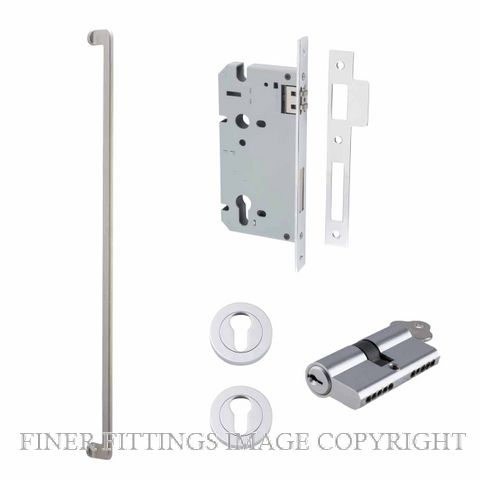 IVER 21309 BALTIMORE PULL HANDLE LOCK KITS SATIN NICKEL