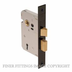 WINDSOR 1107-1108 3 LEVER MORTICE LOCK MATT BLACK
