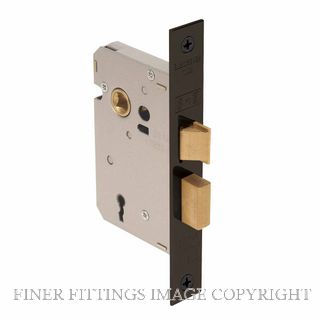 WINDSOR 1107 45MM 3 LEVER MORTICE LOCK (65MM CASE) BLACK