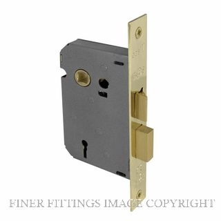 WINDSOR 1107 45MM 3 LEVER MORTICE LK (65MM CASE) POLISHED BRASS