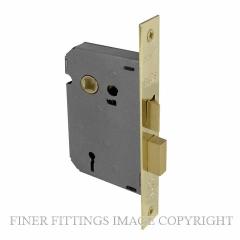 WINDSOR 1107-1108 3 LEVER MORTICE LOCK POLISHED BRASS