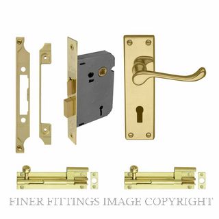 WINDSOR 7062 FRENCH D/KT 7005+1107+1109+5213 POLISHED BRASS