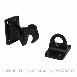 DRAKE & WRIGLEY 1574BLK WALL MOUNT LATCHBACK MATT BLACK