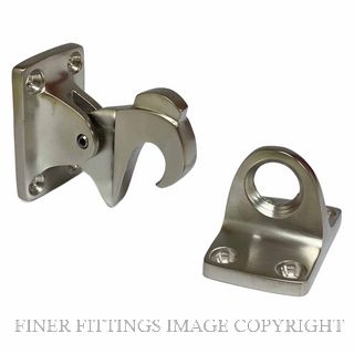 DRAKE & WRIGLEY 1574SNP WALL MOUNT LATCHBACK SATIN NICKEL